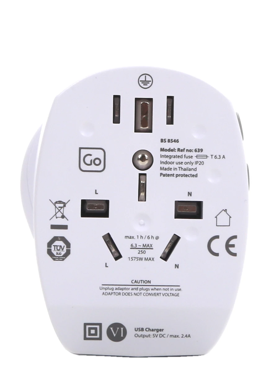 Adaptateur USB Go Travel Electrique Universel 5 Adaptateur USB Go Travel Electrique Universel – Image 3