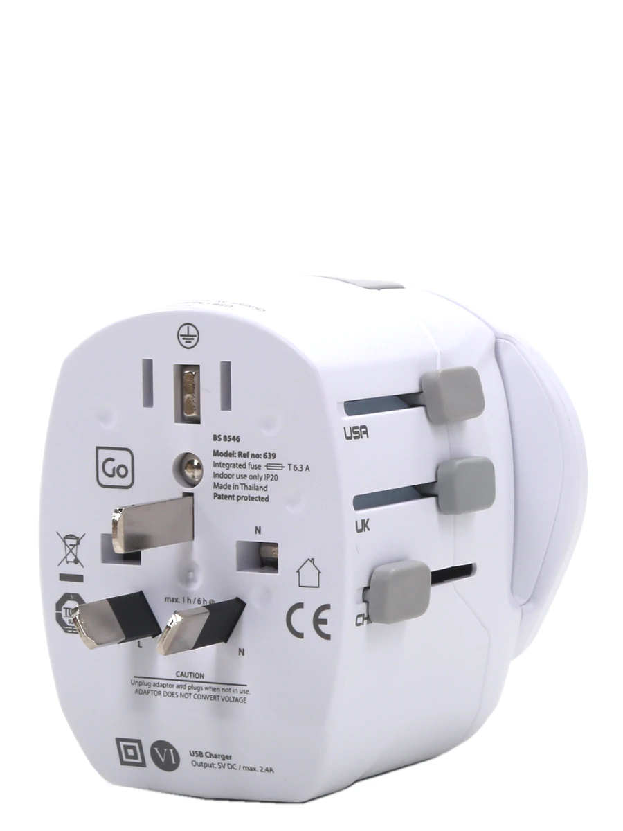 Adaptateur USB Go Travel Electrique Universel 8 Adaptateur USB Go Travel Electrique Universel – Image 6