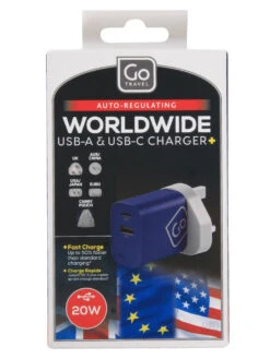 Adaptateur USB A & C Go Travel Electrique Monde -Sac et Style Boutique adaptateur go travel 845762z
