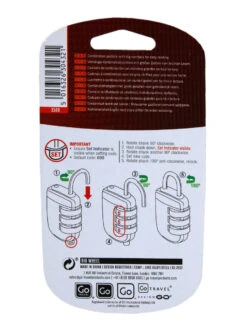 Cadenas à Code Go Travel Sécurité - Grand Chiffre -Sac et Style Boutique cadenas go travel 489219z