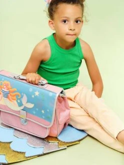 Mini Cartable Caramel & Cie Jolie Sirène 32 Cm -Sac et Style Boutique cartables scolaires caramel cie 779684z