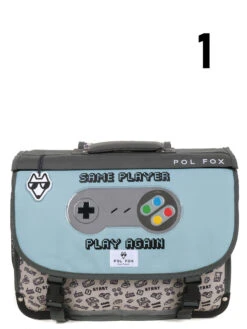 Cartable Réversible Pol Fox Gamer 41 Cm -Sac et Style Boutique cartables scolaires pol fox 840858z