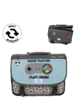 Cartable Réversible Pol Fox Gamer 41 Cm -Sac et Style Boutique cartables scolaires pol fox 840859z