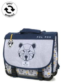 Cartable Réversible Pol Fox Bear 35 Cm