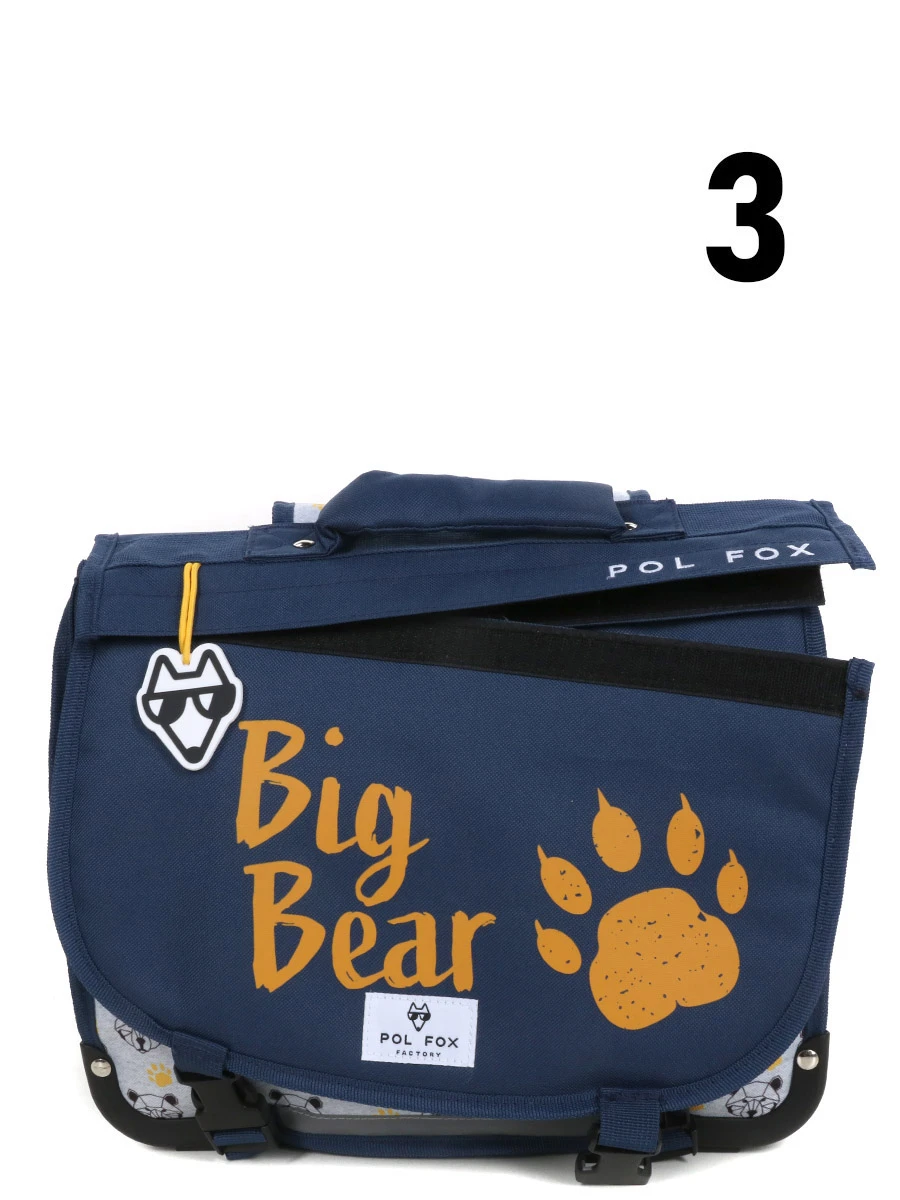 Cartable Réversible Pol Fox Bear 35 Cm 17 Cartable Réversible Pol Fox Bear 35 Cm – Image 15