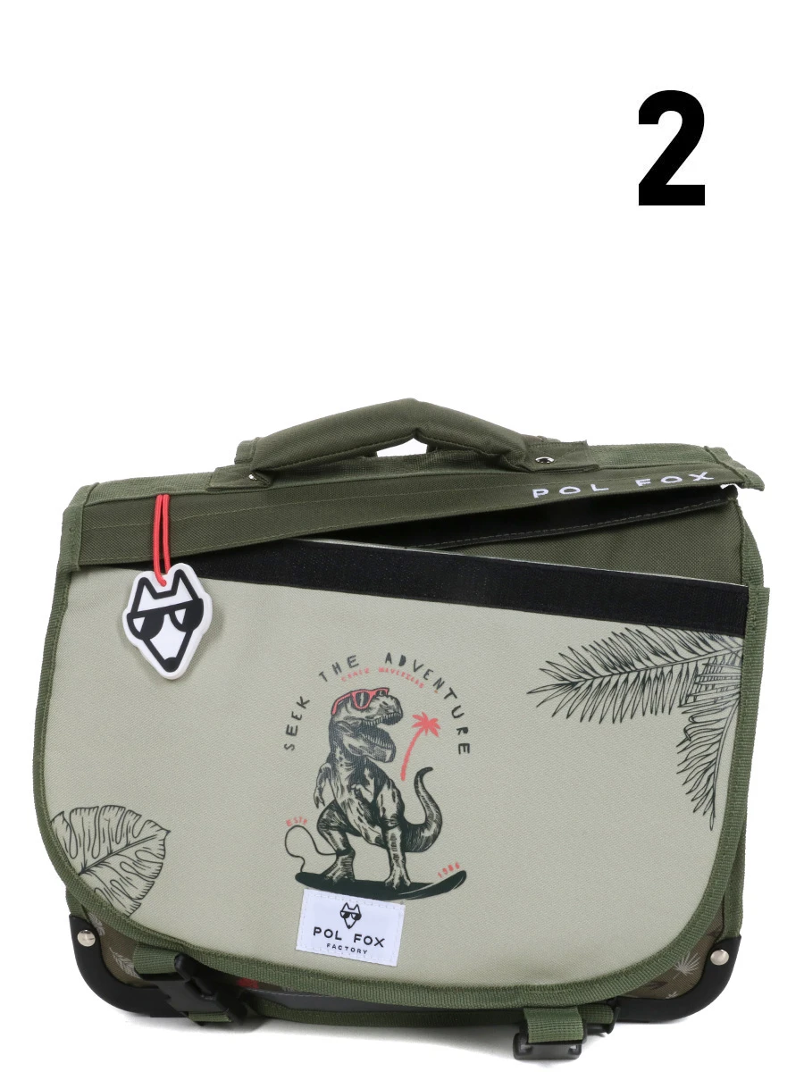 Cartable Réversible Pol Fox Dino Ride 35 Cm 16 Cartable Réversible Pol Fox Dino Ride 35 Cm – Image 14