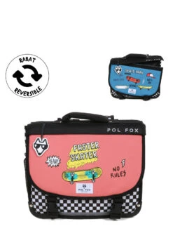 Cartable Réversible Pol Fox Skate 2 - 35 Cm -Sac et Style Boutique cartables scolaires pol fox 841680z