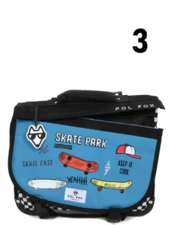 Cartable Réversible Pol Fox Skate 2 - 35 Cm -Sac et Style Boutique cartables scolaires pol fox 841693z