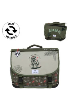 Cartable Réversible Pol Fox Dino Ride 38 Cm -Sac et Style Boutique cartables scolaires pol fox 841774z