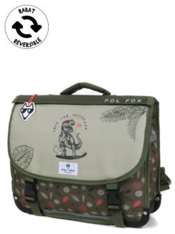 Cartable Réversible Pol Fox Dino Ride 38 Cm
