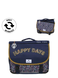 Cartable Réversible Pol Fox Happy Days 38 Cm -Sac et Style Boutique cartables scolaires pol fox 841818z