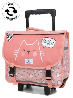 Cartable à Roulettes Réversible Pol Fox Hello 38 Cm