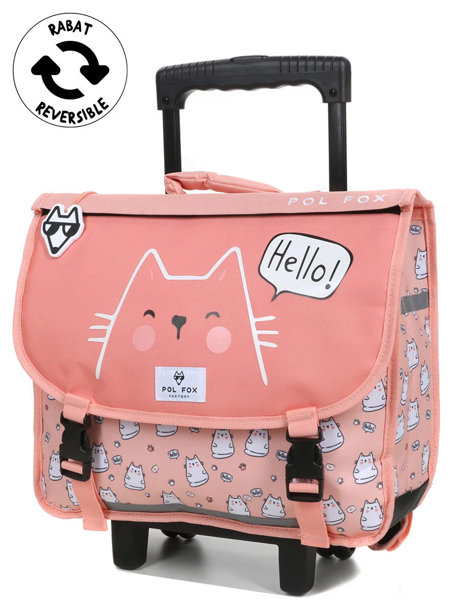 Cartable à Roulettes Réversible Pol Fox Hello 38 Cm 3 Cartable à Roulettes Réversible Pol Fox Hello 38 Cm