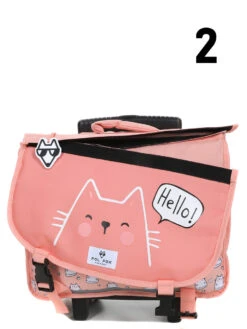 Cartable à Roulettes Réversible Pol Fox Hello 38 Cm 38 Cartable à Roulettes Réversible Pol Fox Hello 38 Cm -Sac et Style Boutique cartables scolaires pol fox 842269z