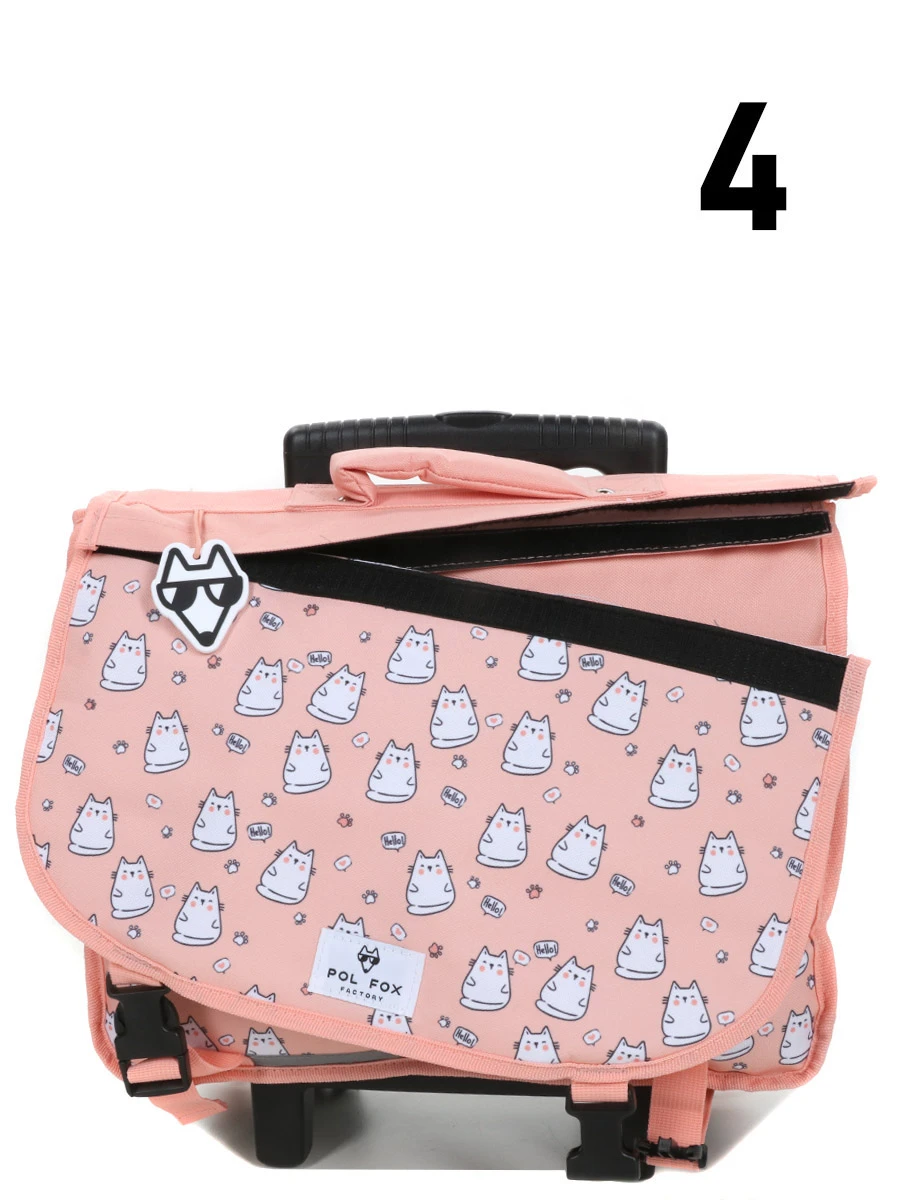 Cartable à Roulettes Réversible Pol Fox Hello 38 Cm 21 Cartable à Roulettes Réversible Pol Fox Hello 38 Cm – Image 19