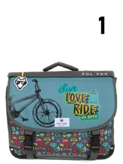 Cartable Réversible Pol Fox Rider 38 Cm -Sac et Style Boutique cartables scolaires pol fox 842679z