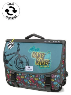 Cartable Réversible Pol Fox Rider 38 Cm