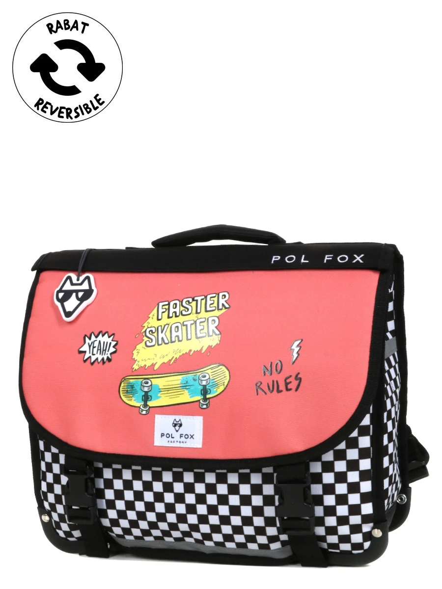 Cartable Réversible Pol Fox Skate 2 - 38 Cm 3 Cartable Réversible Pol Fox Skate 2 - 38 Cm