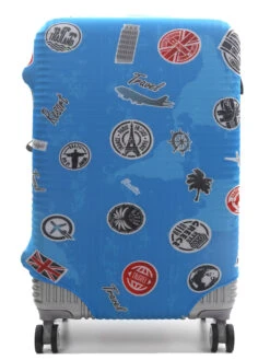 Housse De Valise Airtex Fantaisie Stickers - M -Sac et Style Boutique housse valise airtex 490952z