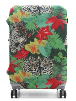 Housse De Valise Airtex Fantaisie Léopard - M -Sac et Style Boutique housse valise airtex 490977z