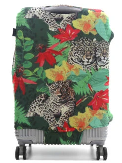 Housse De Valise Airtex Fantaisie Léopard - M -Sac et Style Boutique housse valise airtex 490979z