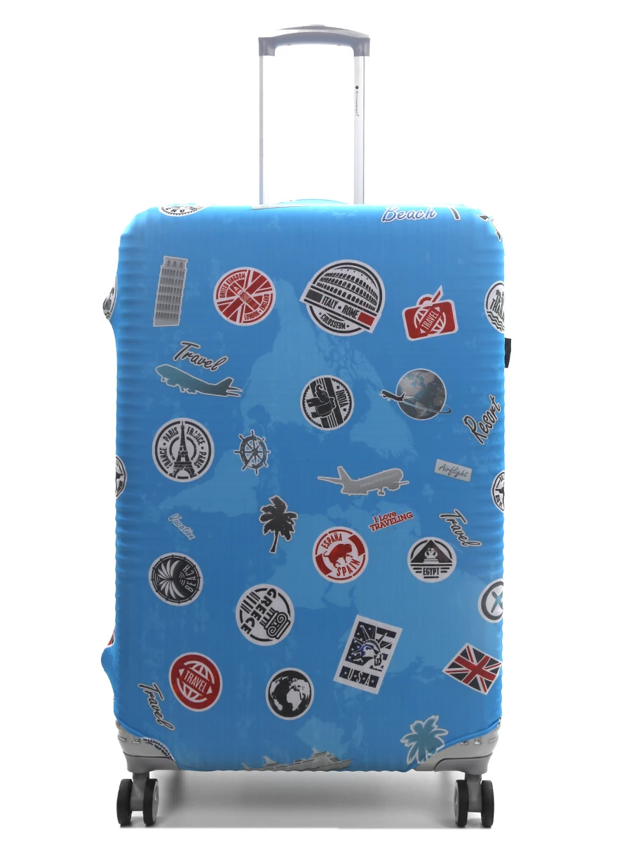 Housse De Valise Airtex Fantaisie Stickers - L 4 Housse De Valise Airtex Fantaisie Stickers - L – Image 2