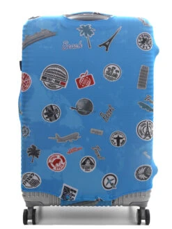 Housse De Valise Airtex Fantaisie Stickers - L 17 Housse De Valise Airtex Fantaisie Stickers - L -Sac et Style Boutique housse valise airtex 491313z