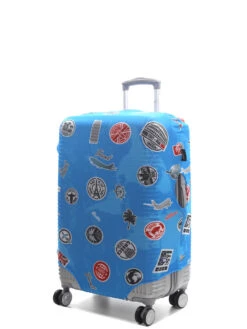 Housse De Valise Airtex Fantaisie Stickers - M
