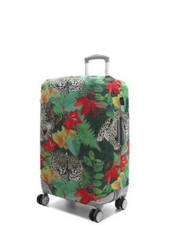 Housse De Valise Airtex Fantaisie Léopard - M