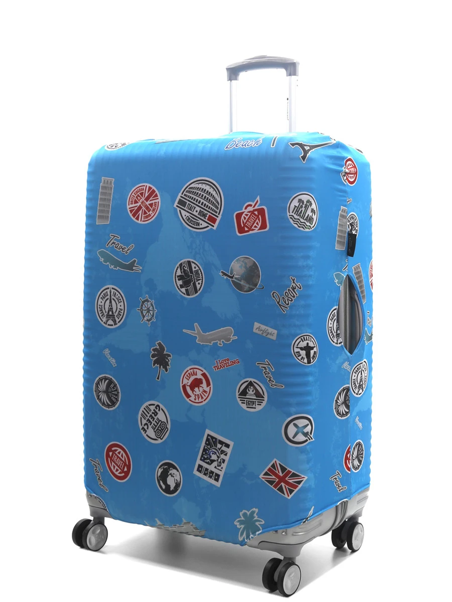 Housse De Valise Airtex Fantaisie Stickers - L 3 Housse De Valise Airtex Fantaisie Stickers - L