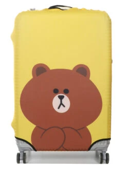 Housse De Valise Periea Yellow Teddy L -Sac et Style Boutique housse valise periea 850810z