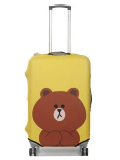 Housse De Valise Periea Yellow Teddy M -Sac et Style Boutique housse valise periea 850819z