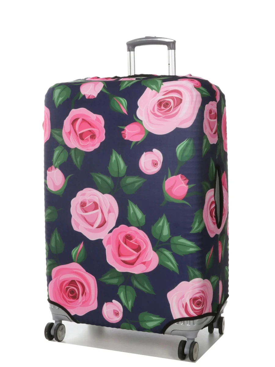 Housse De Valise Periea Purple With Pink Roses L 3 Housse De Valise Periea Purple With Pink Roses L