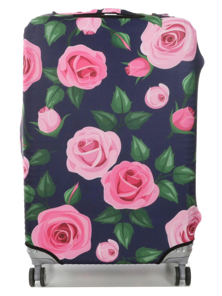 Housse De Valise Periea Purple With Pink Roses L 6 Housse De Valise Periea Purple With Pink Roses L – Image 4