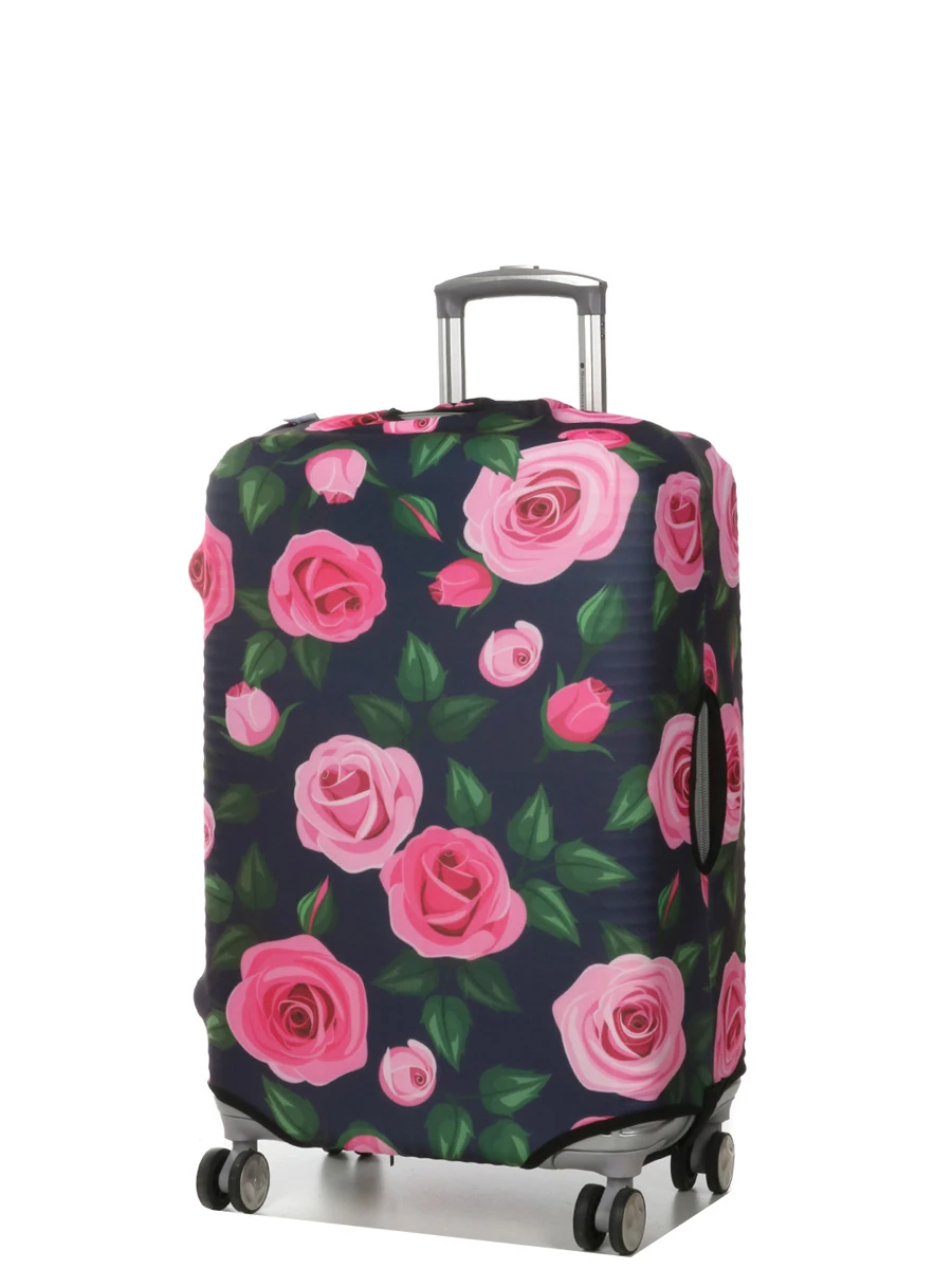 Housse De Valise Periea Purple With Pink Roses M 3 Housse De Valise Periea Purple With Pink Roses M