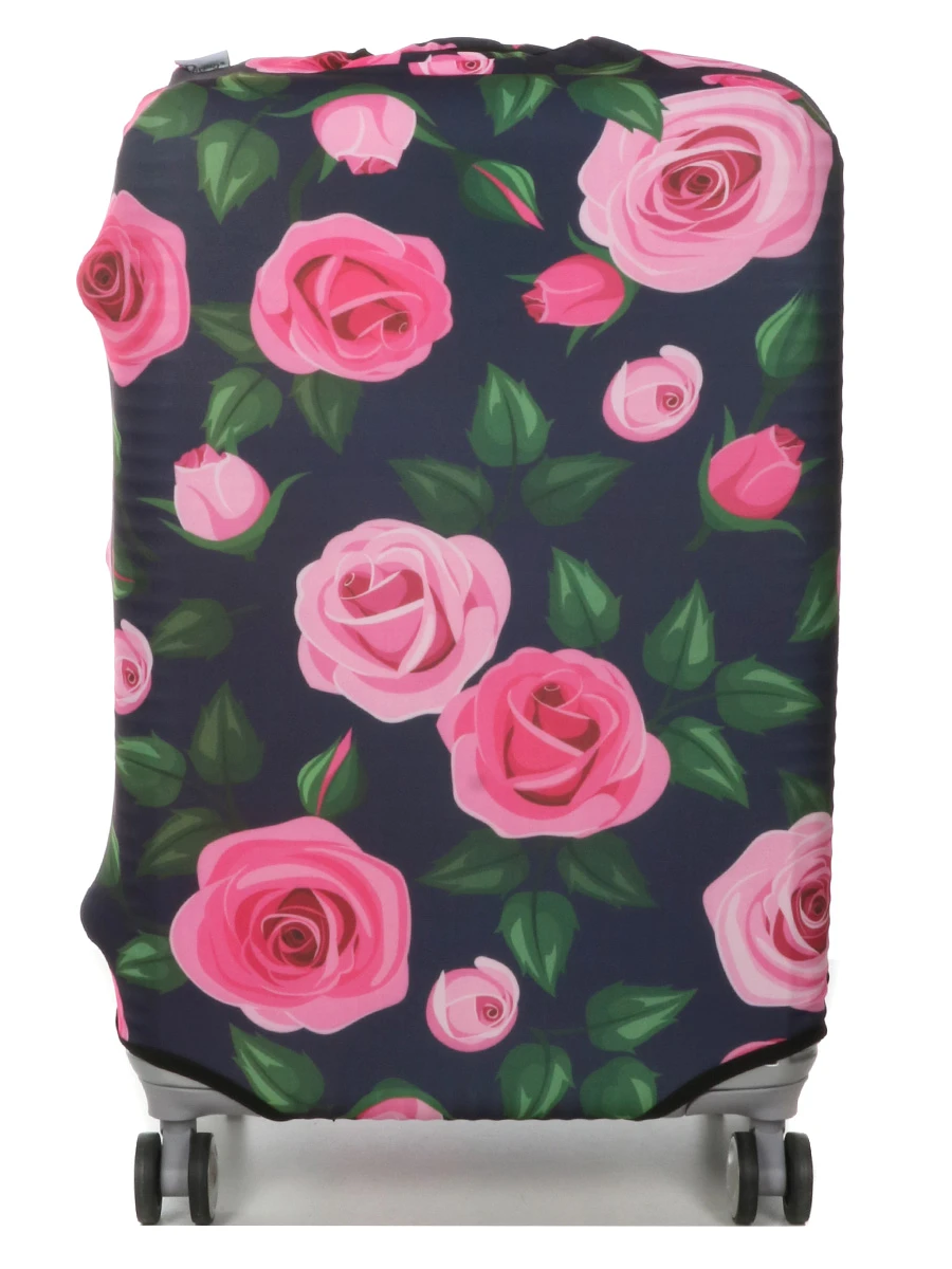 Housse De Valise Periea Purple With Pink Roses M 5 Housse De Valise Periea Purple With Pink Roses M – Image 3