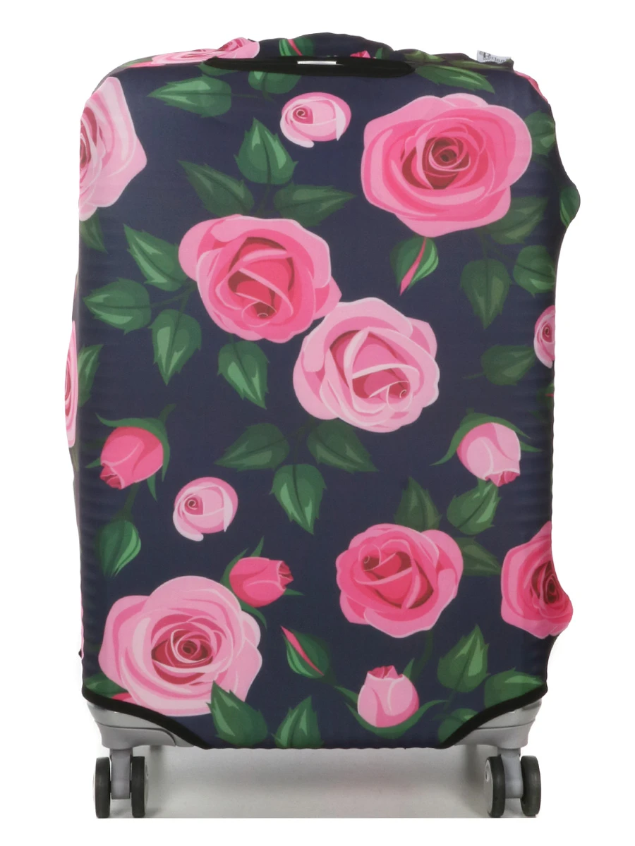 Housse De Valise Periea Purple With Pink Roses M 6 Housse De Valise Periea Purple With Pink Roses M – Image 4