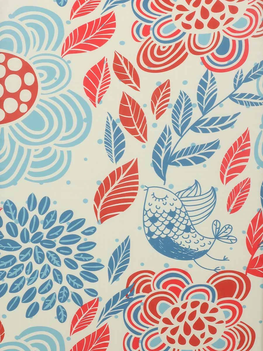 Housse De Valise Periea Red And Blue Leaves L 14 Housse De Valise Periea Red And Blue Leaves L – Image 12