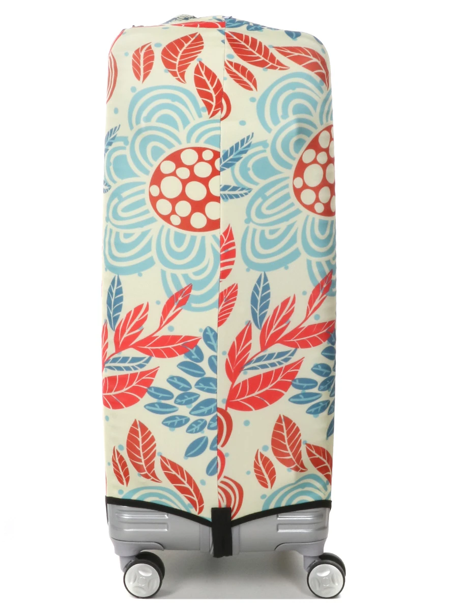 Housse De Valise Periea Red And Blue Leaves L 8 Housse De Valise Periea Red And Blue Leaves L – Image 6