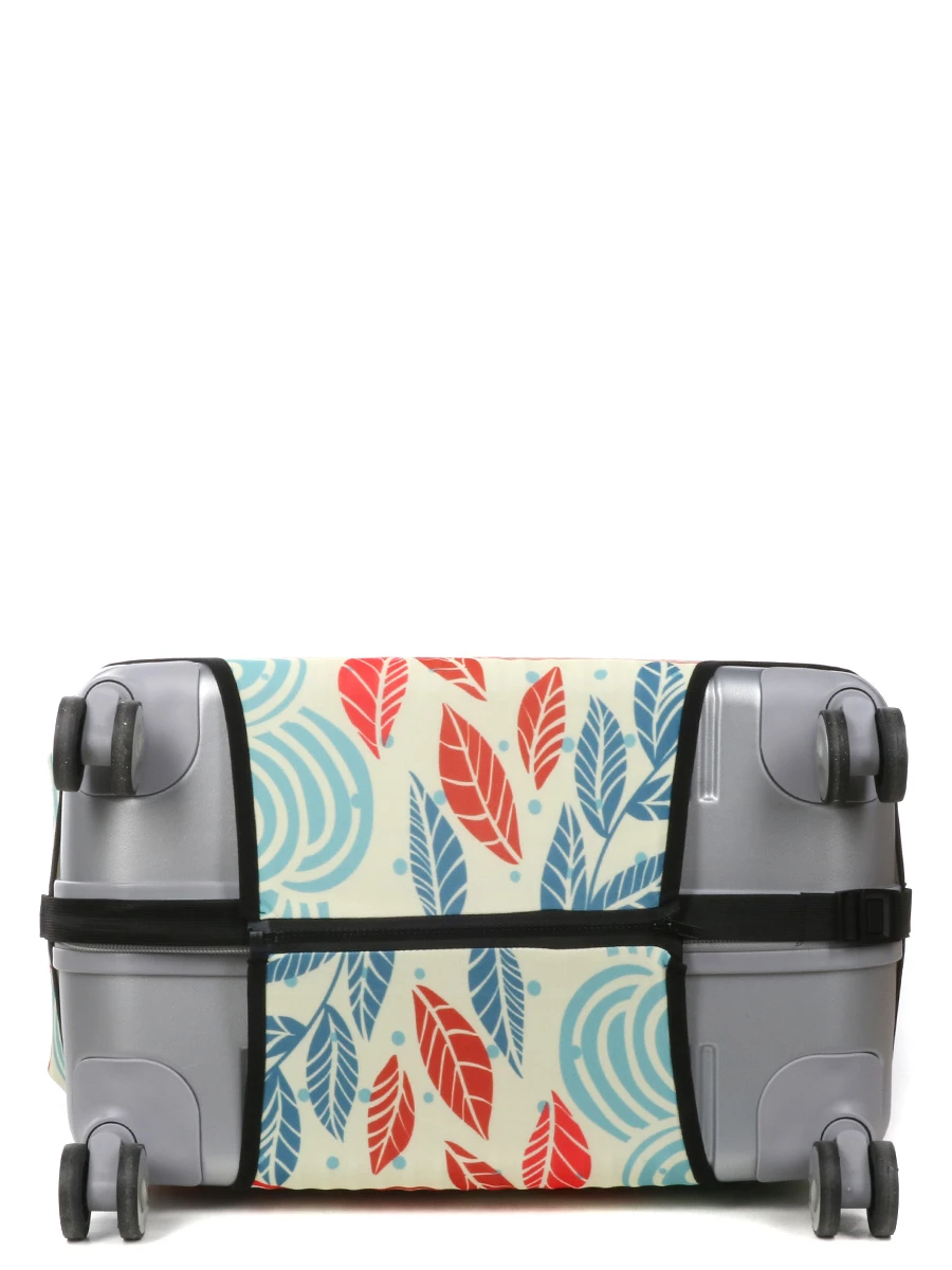 Housse De Valise Periea Red And Blue Leaves L 10 Housse De Valise Periea Red And Blue Leaves L – Image 8