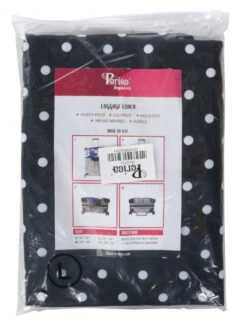 Housse De Valise Periea Black With White Dots L -Sac et Style Boutique housse valise periea 851092z