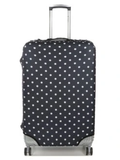 Housse De Valise Periea Black With White Dots L -Sac et Style Boutique housse valise periea 851095z