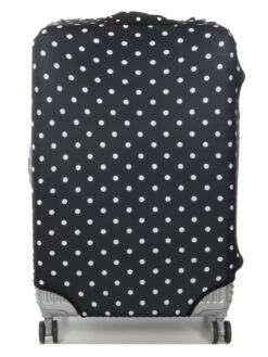 Housse De Valise Periea Black With White Dots L -Sac et Style Boutique housse valise periea 851100z
