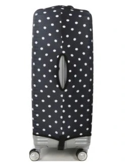 Housse De Valise Periea Black With White Dots L -Sac et Style Boutique housse valise periea 851101z