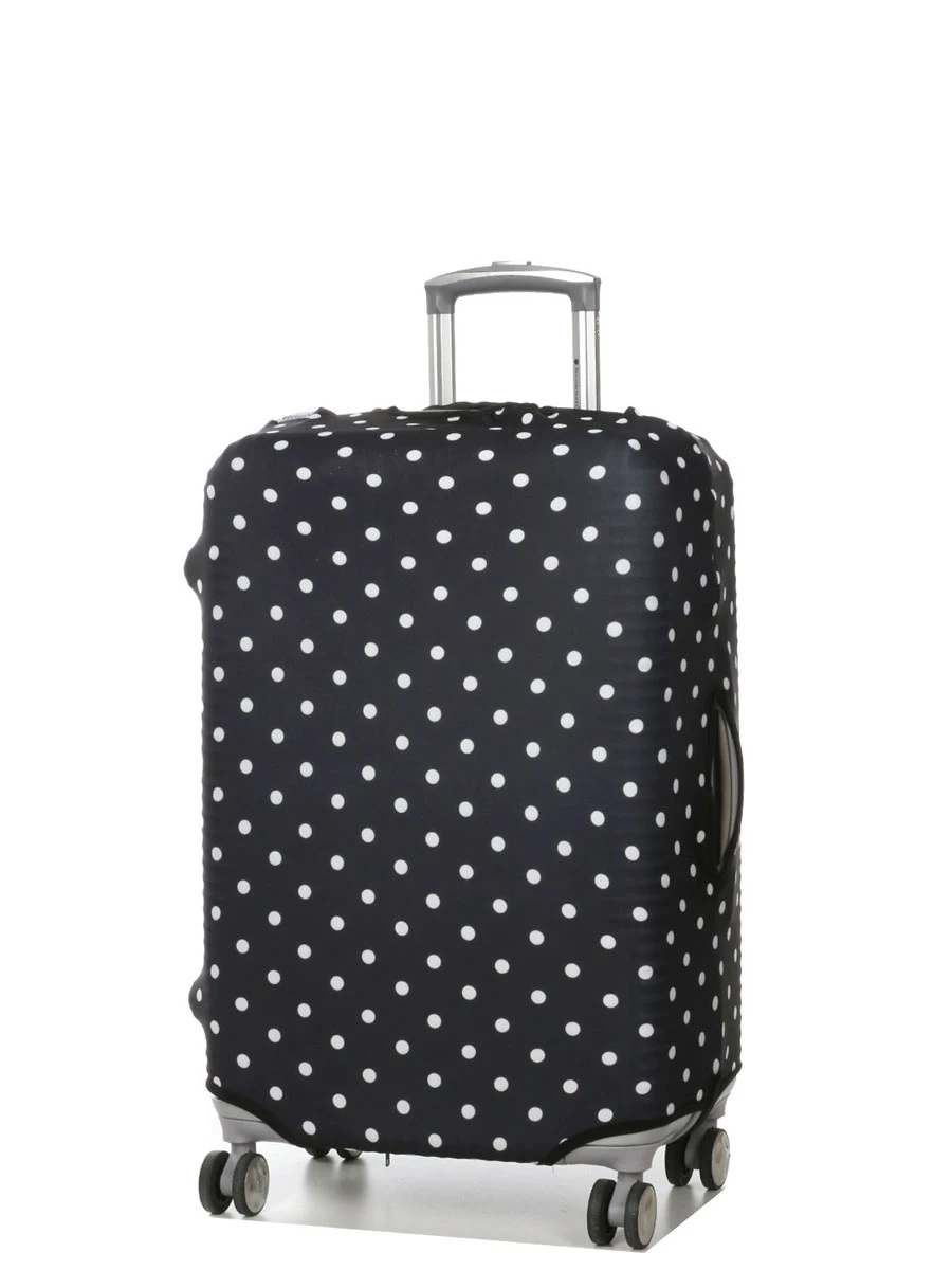 Housse De Valise Periea Black With White Dots M 3 Housse De Valise Periea Black With White Dots M