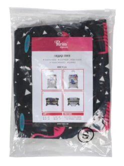 Housse De Valise Periea Black With Pink Flamingos S -Sac et Style Boutique housse valise periea 851164z