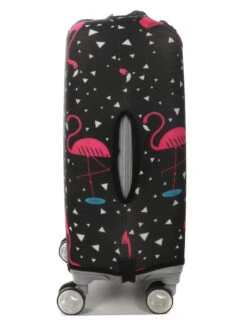 Housse De Valise Periea Black With Pink Flamingos S -Sac et Style Boutique housse valise periea 851173z