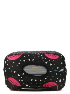 Housse De Valise Periea Black With Pink Flamingos S -Sac et Style Boutique housse valise periea 851174z