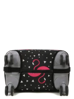 Housse De Valise Periea Black With Pink Flamingos S -Sac et Style Boutique housse valise periea 851175z