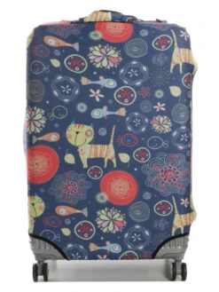 Housse De Valise Periea Purple Cats L -Sac et Style Boutique housse valise periea 851196z